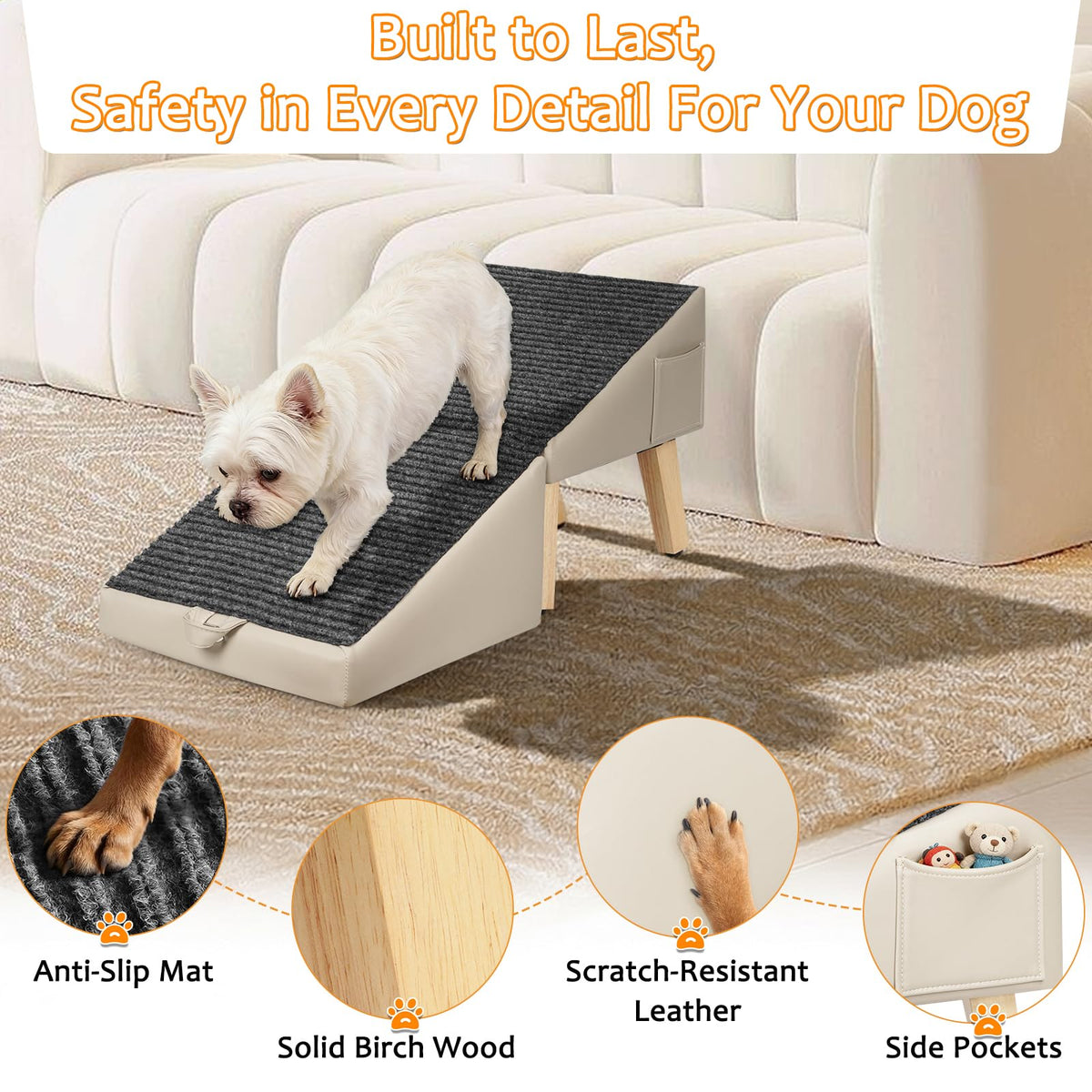 Gray Foldable Dog Ramp H22535