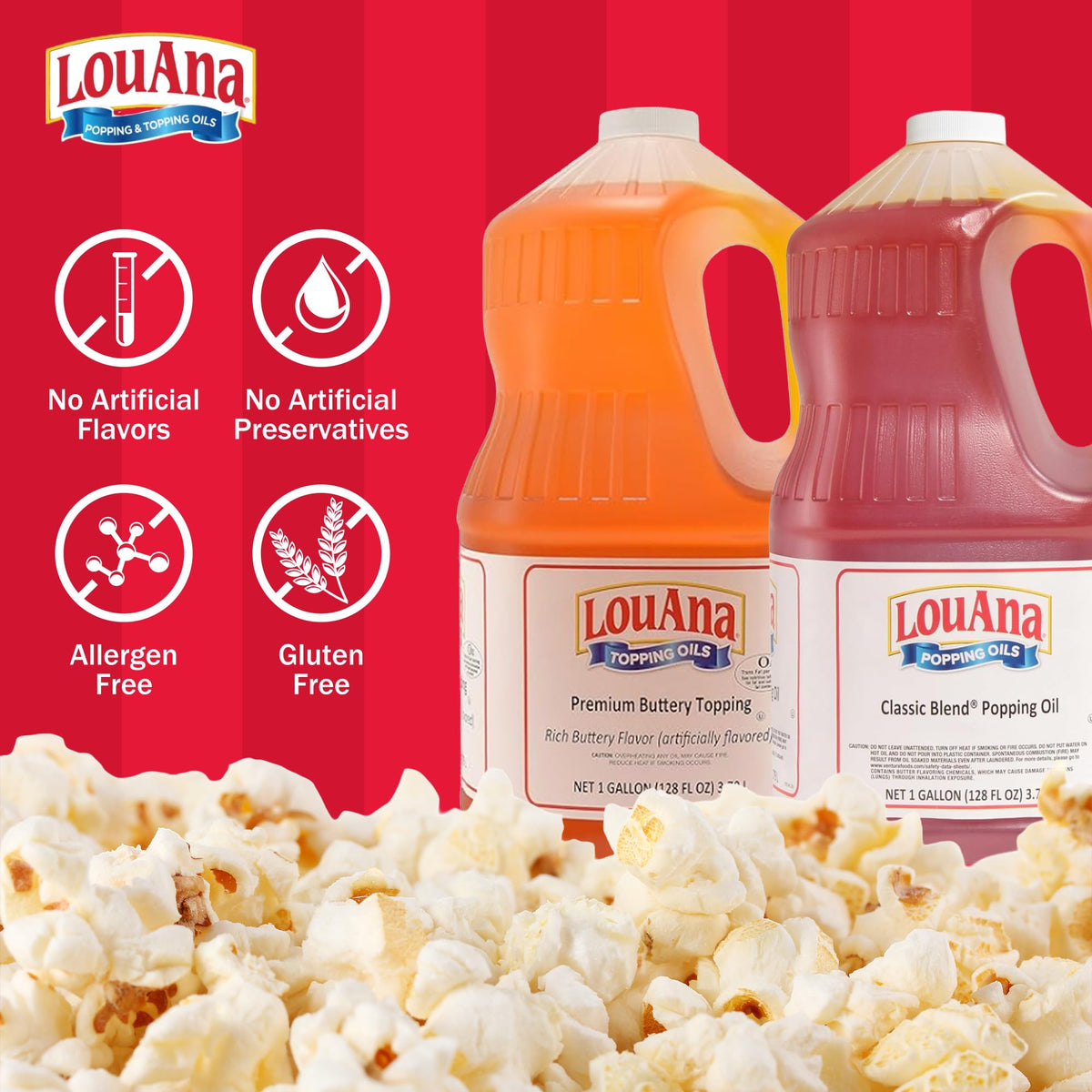 Colored Coconut Popcorn Popping Oil 35 lb R31970