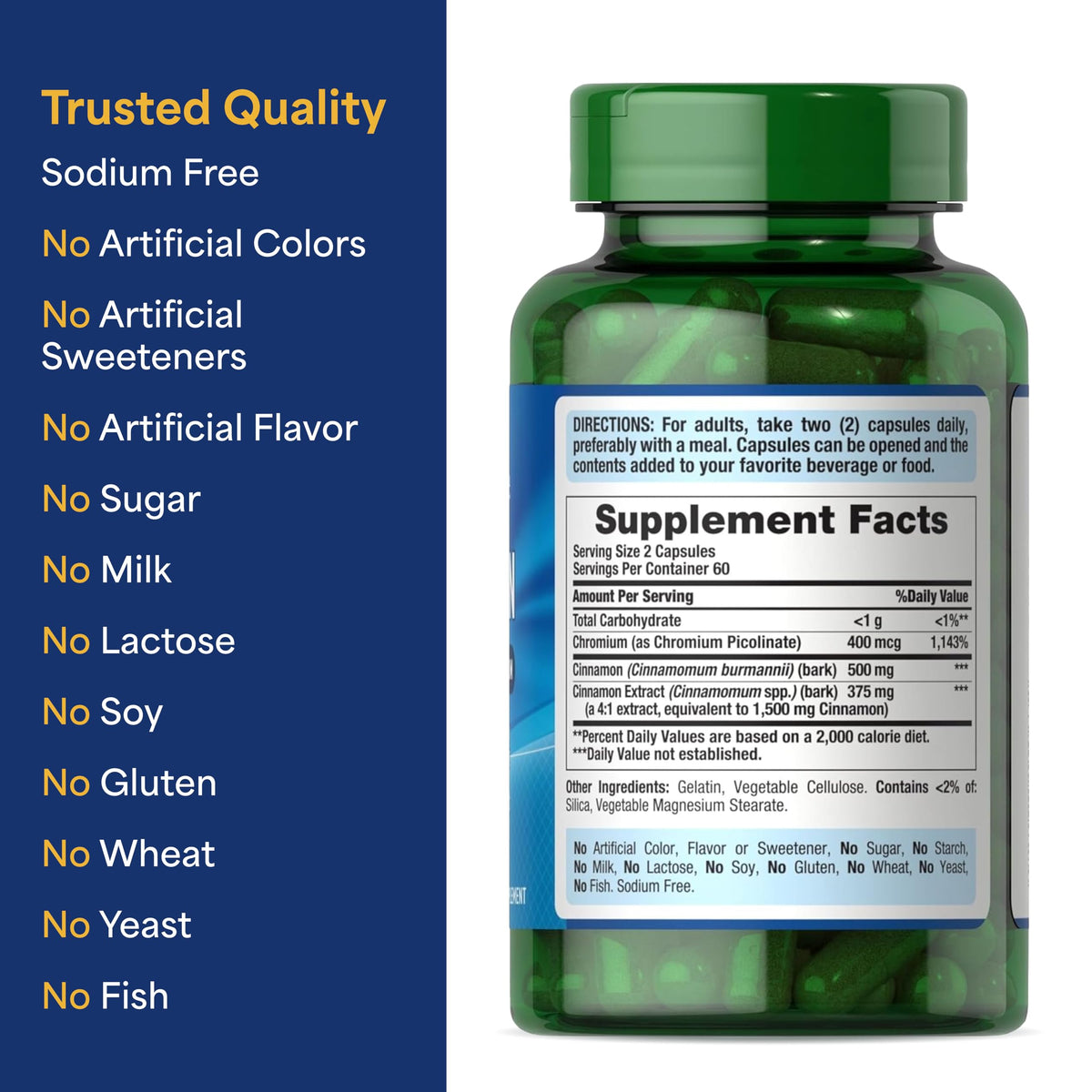 Cinnamon 875 mg 120 Capsules R272782
