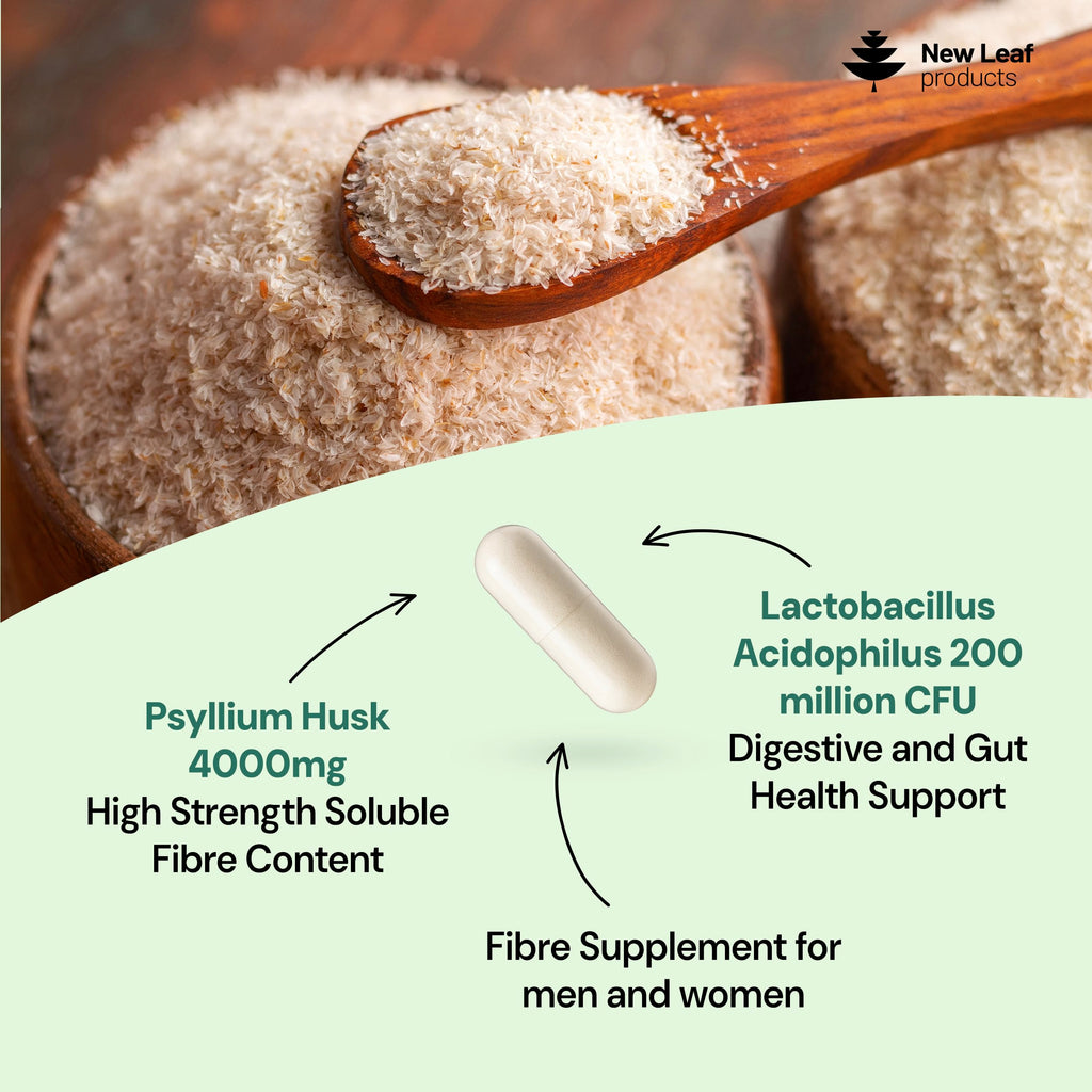 Psyllium Husk Capsules with Acidophilus Fibre Supplement D2868