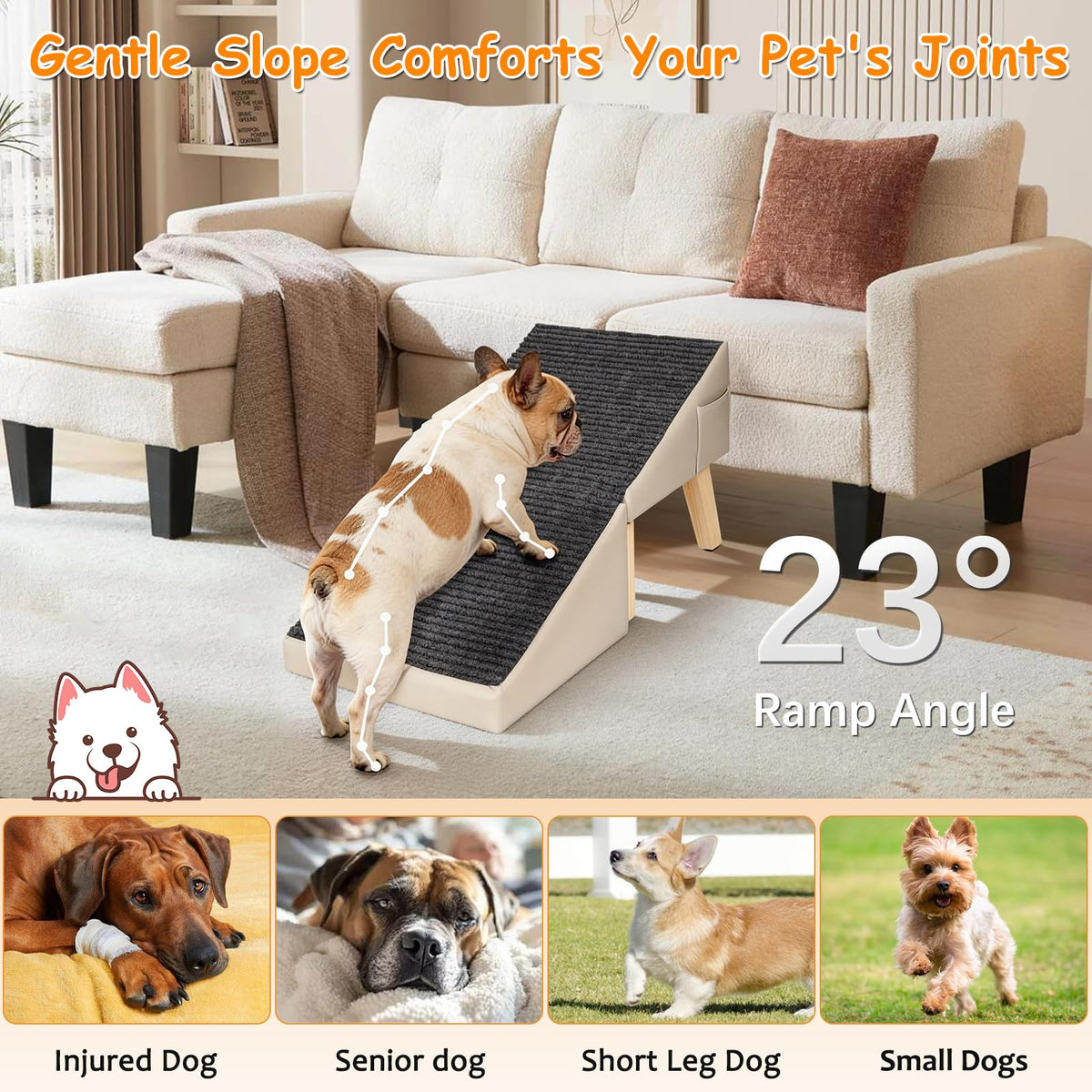 Gray Foldable Dog Ramp H22535