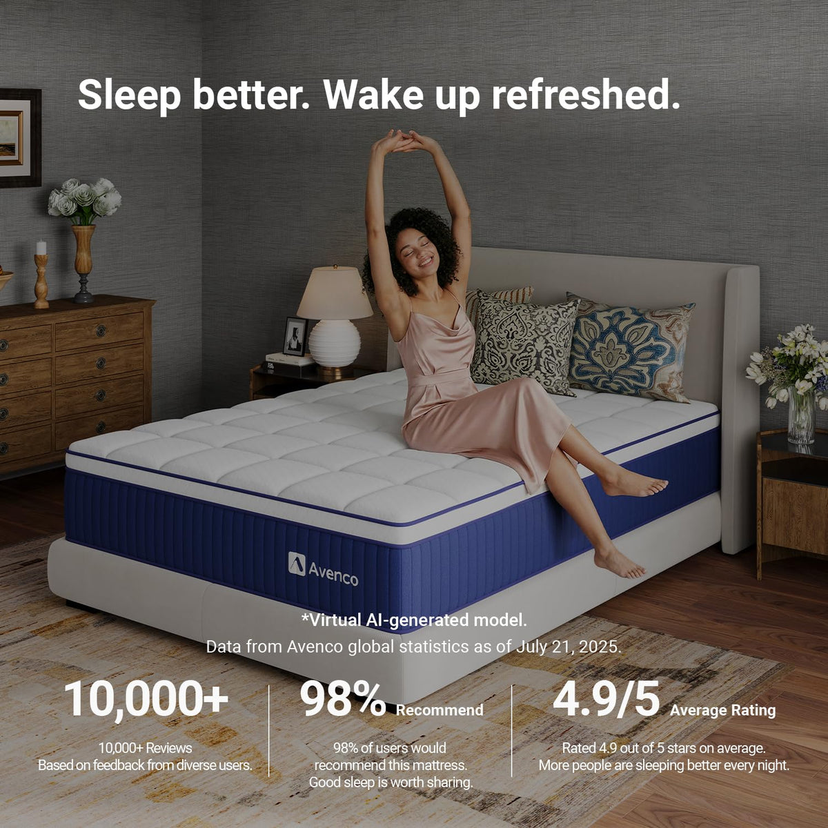 12 Inch Full Size Hybrid Gel Memory Foam Mattress X57922