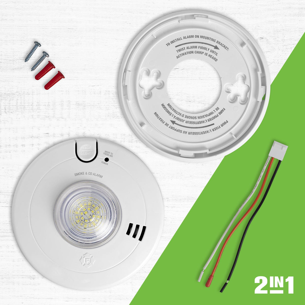 Hardwire Combination Smoke & Carbon Monoxide Alarm I641333