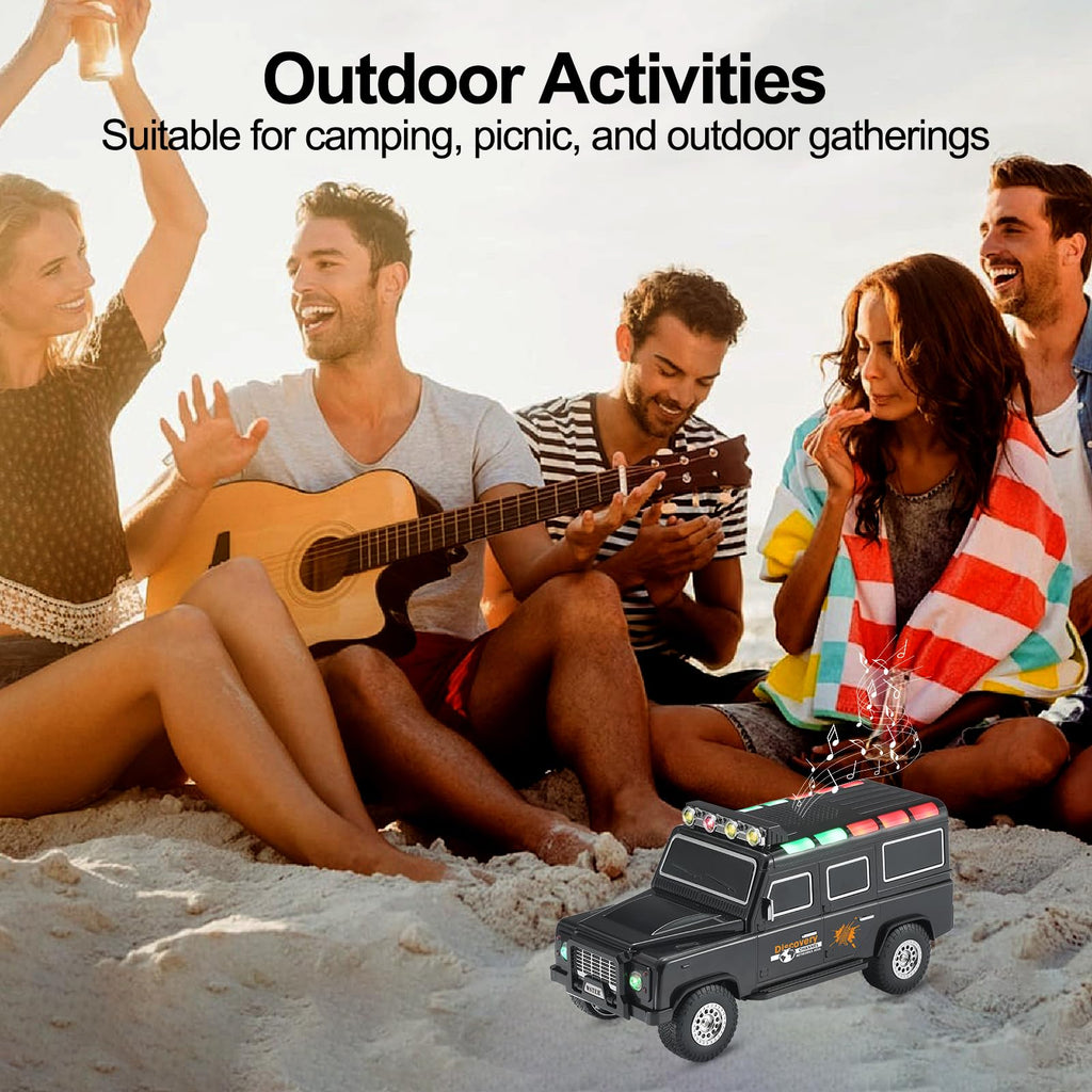 Black Off-Road Bluetooth Speaker with Roof Lights X11078