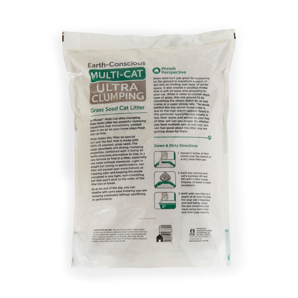 Unscented Clumping Grass Seed Cat Litter 10 lbs B135