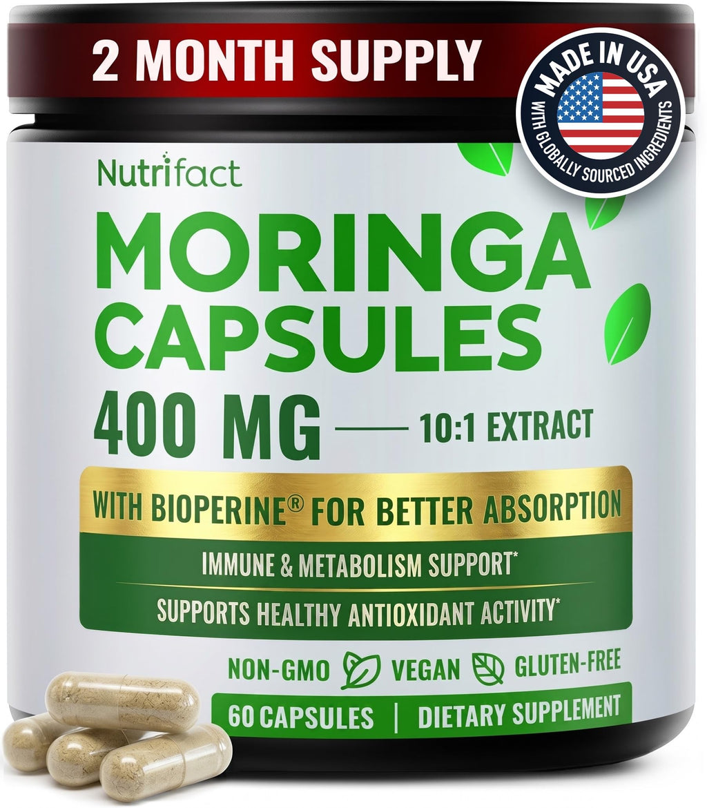 Moringa Capsules with Vitamin C, Zinc & L-Lysine M657514