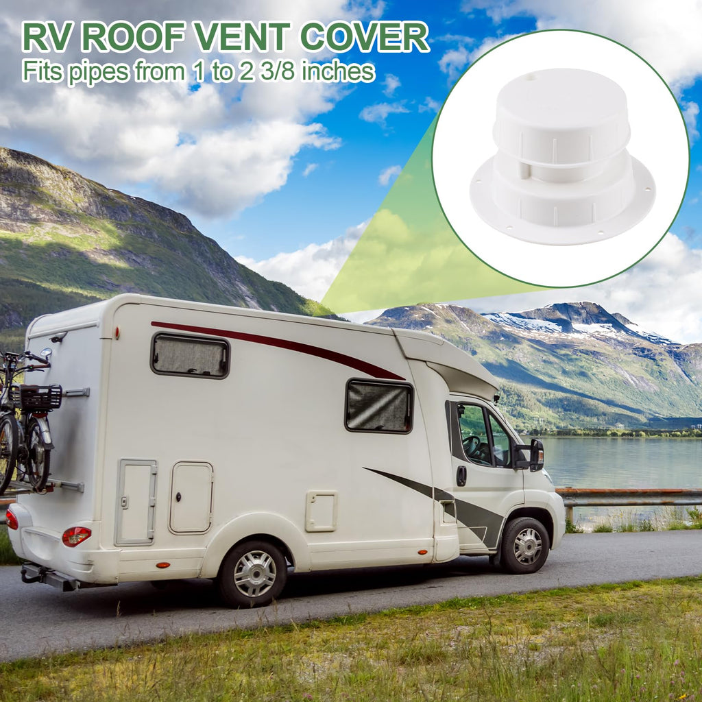 RV Plumbing Vent Covers with Screws, 2 Pack R2097