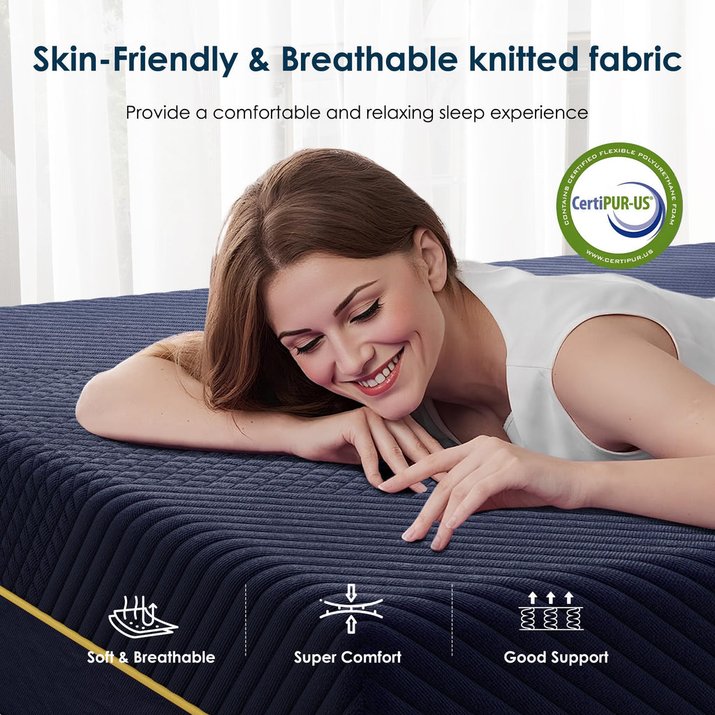 Twin 10 Inch Gel Infused Memory Foam Mattress T61606
