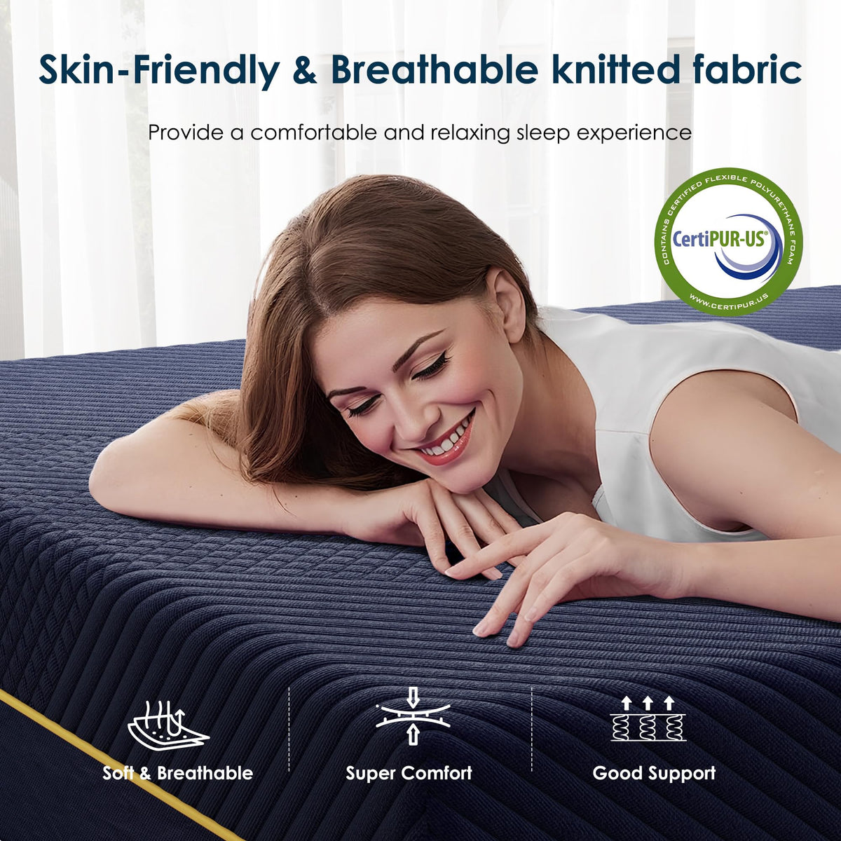Twin 10 Inch Gel Infused Memory Foam Mattress T61606
