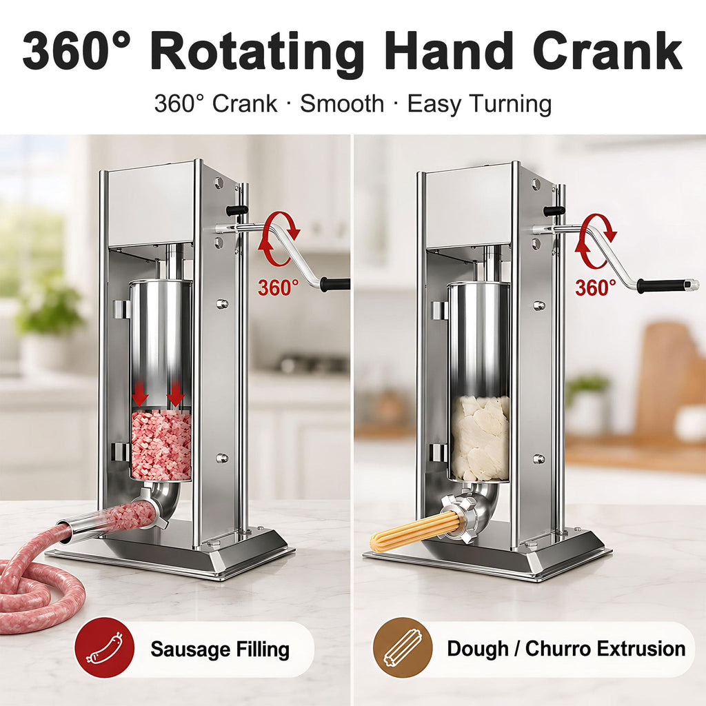 Vertical Manual Churro Extruder with 6-Shape Nozzle Kit V24653