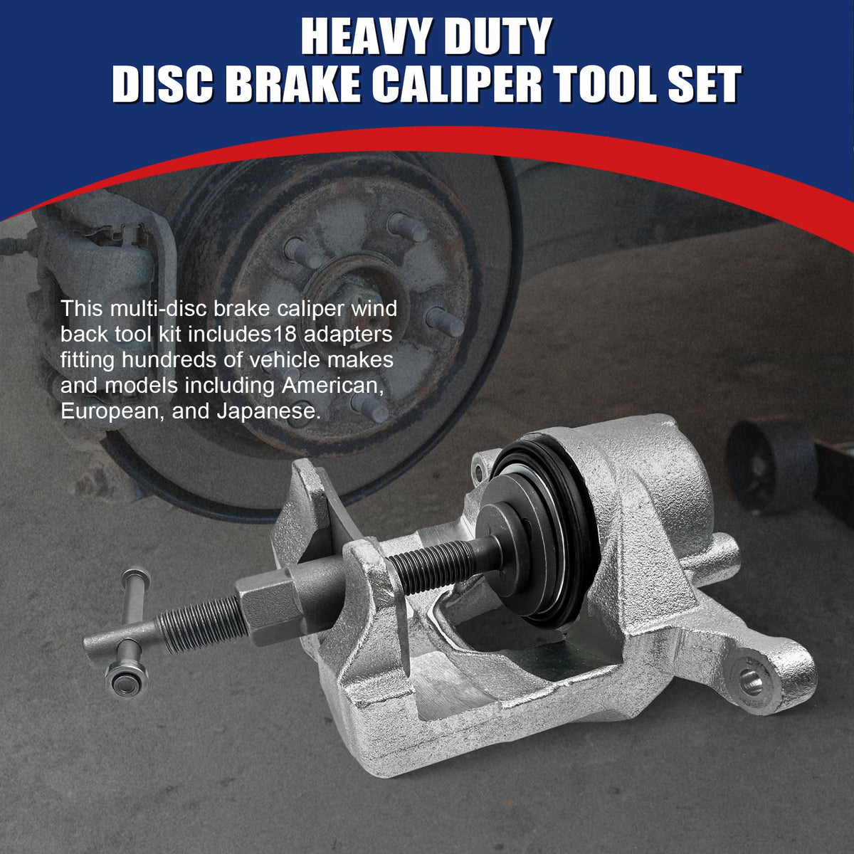 Heavy Duty Disc Brake Caliper Tool Set E1626