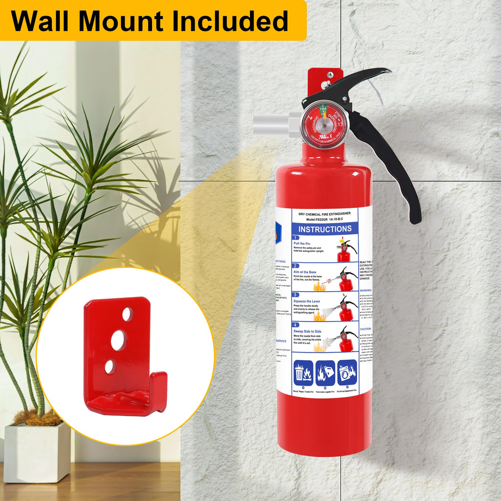 4 Pack ABC Dry Chemical Fire Extinguishers J8114