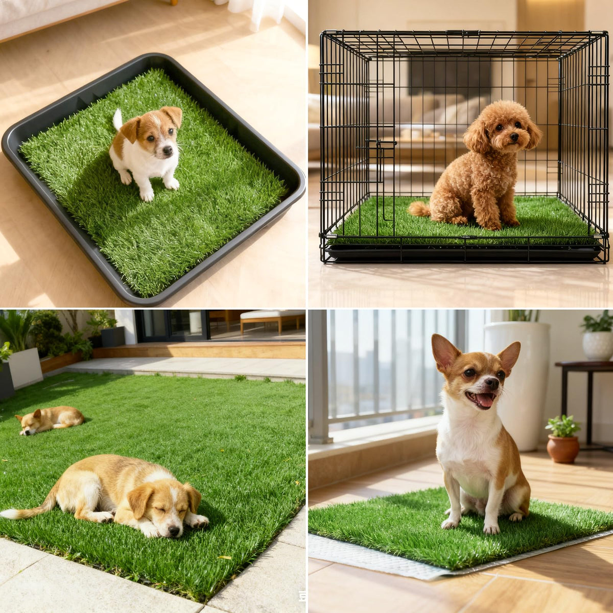 2 Pack 14 x 18 Inch Artificial Grass Dog Pee Pads H97326