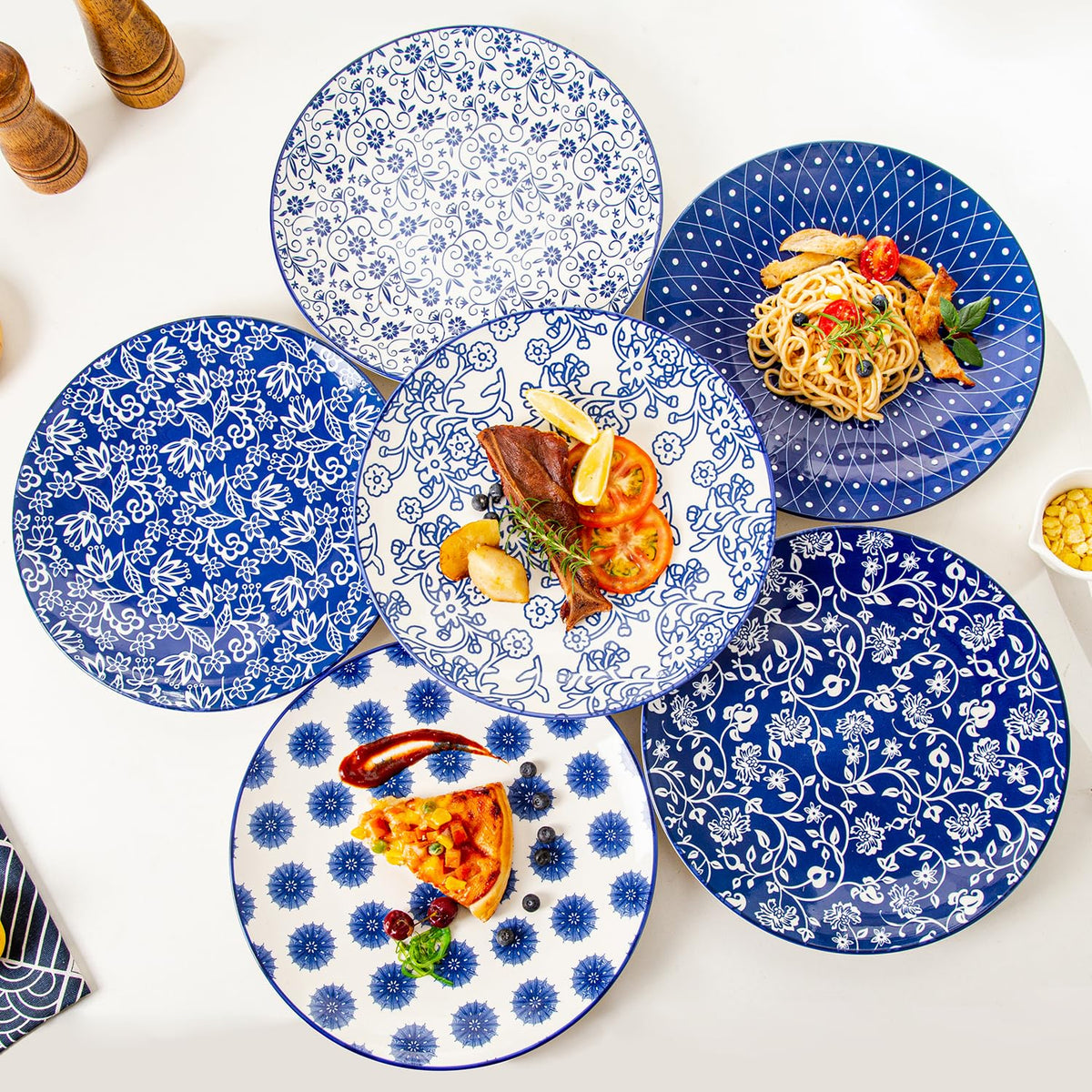 18 Pieces Ceramic Dinnerware Set Service for 6 K857832