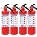 4 Pack ABC Dry Chemical Fire Extinguishers J8114