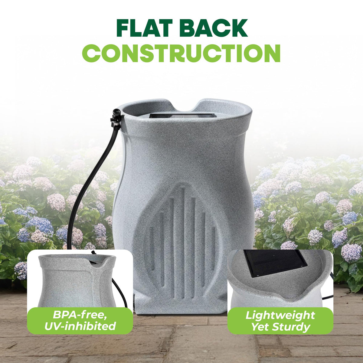 45 Gallon Light Granite Rain Barrel C87301