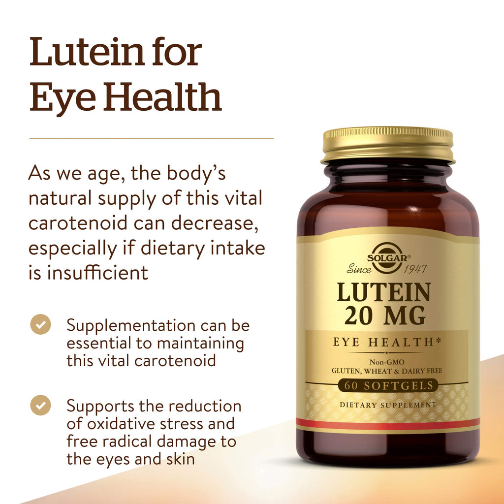 Lutein 20 mg 60 Softgels Y7996