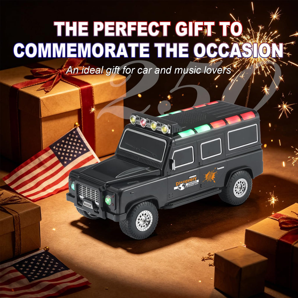 Black Off-Road Bluetooth Speaker with Roof Lights X11078