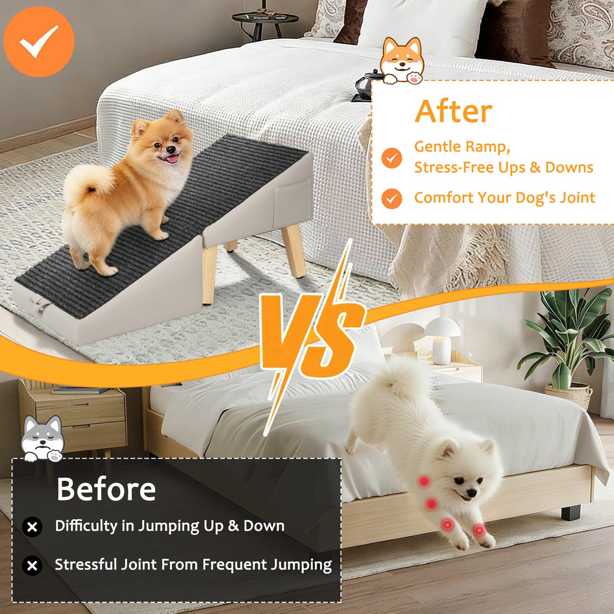 Gray Foldable Dog Ramp H22535