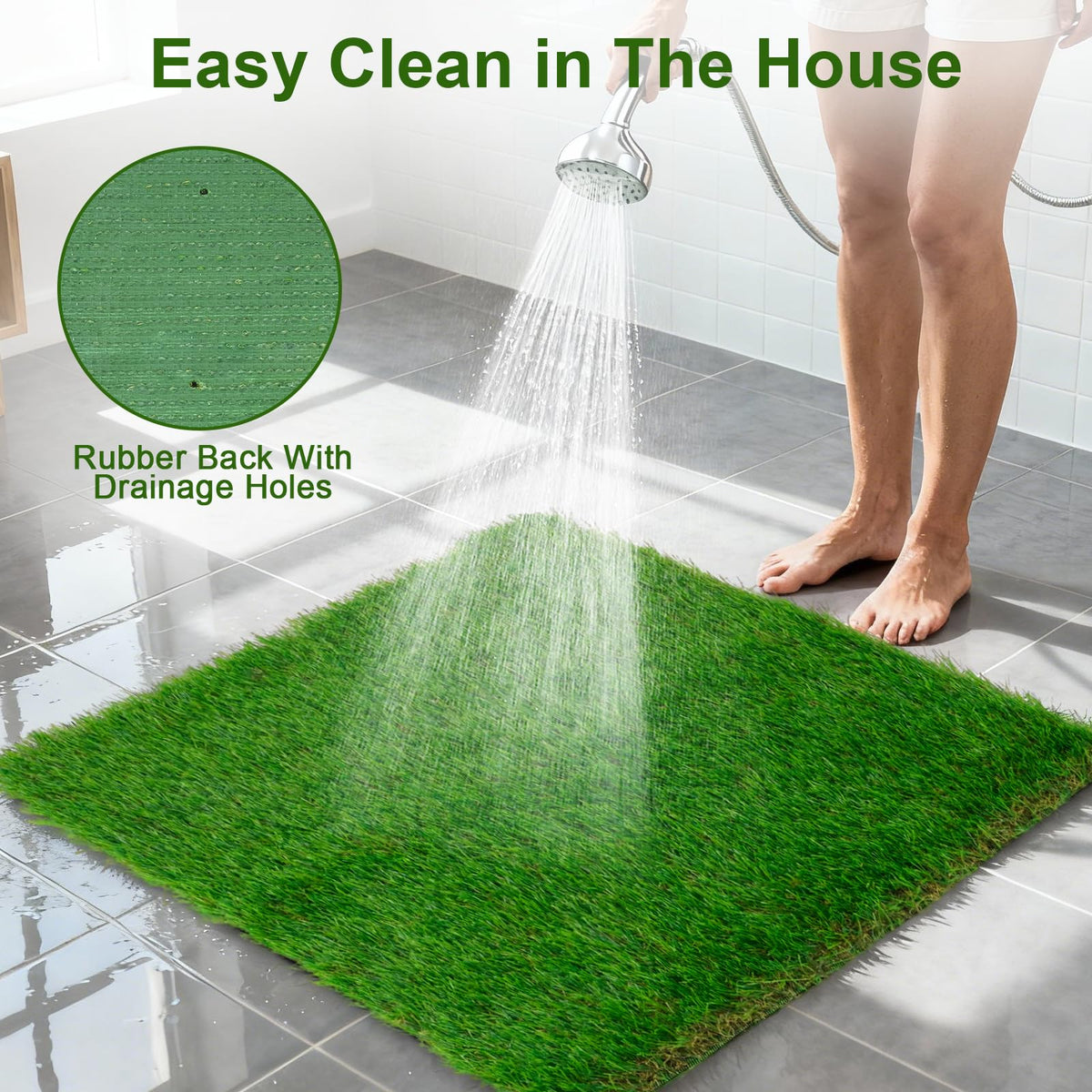 2 Pack 14 x 18 Inch Artificial Grass Dog Pee Pads H97326