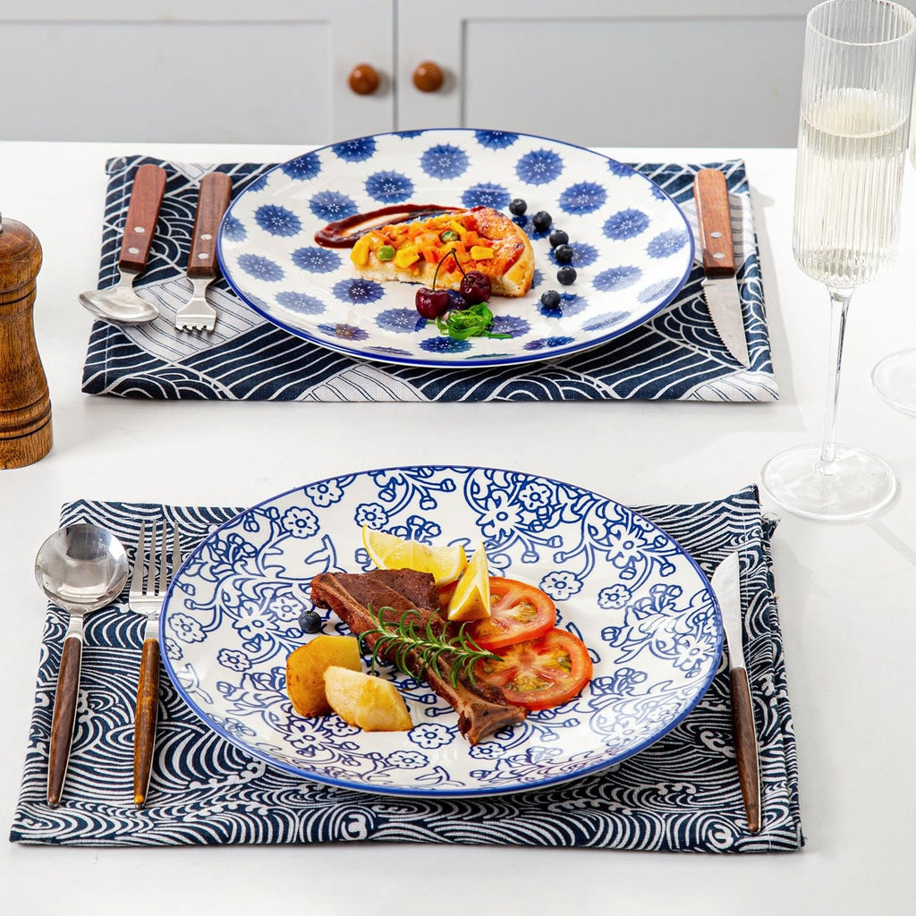 18 Pieces Ceramic Dinnerware Set Service for 6 K857832