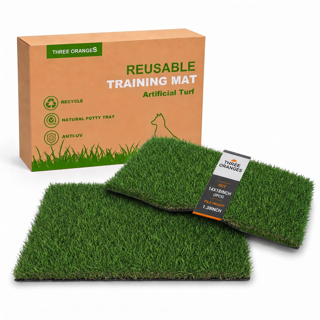2 Pack 14 x 18 Inch Artificial Grass Dog Pee Pads H97326