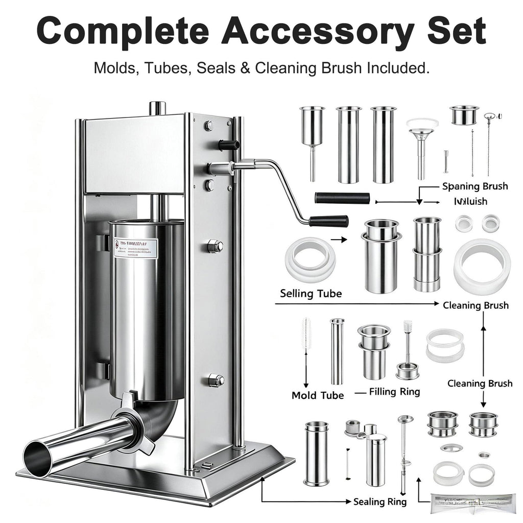 Vertical Manual Churro Extruder with 6-Shape Nozzle Kit V24653