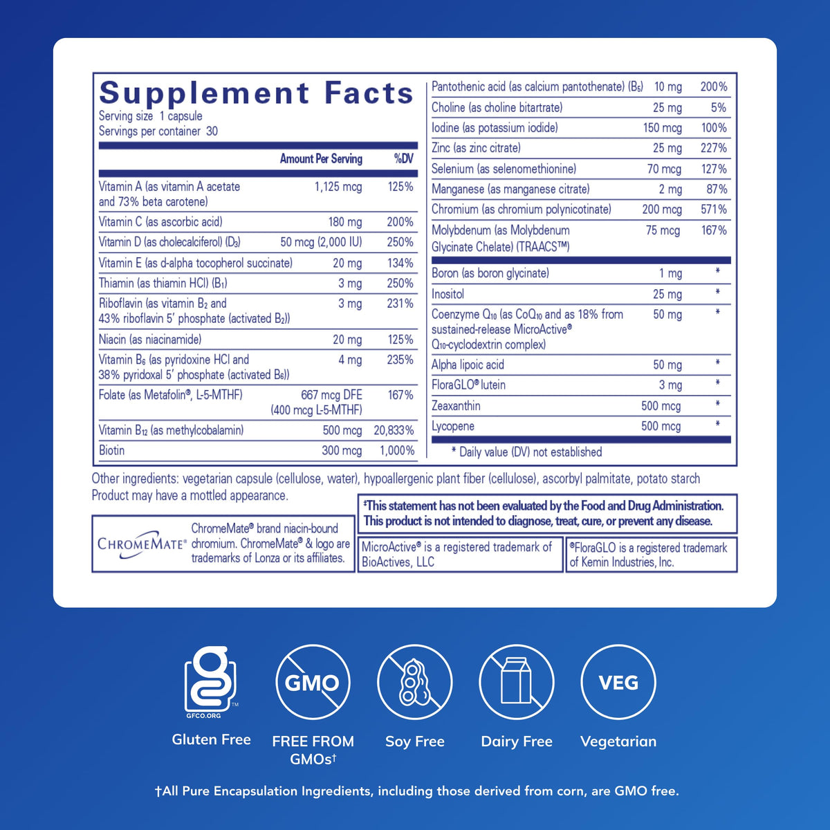 Multivitamin 30 Capsules X505