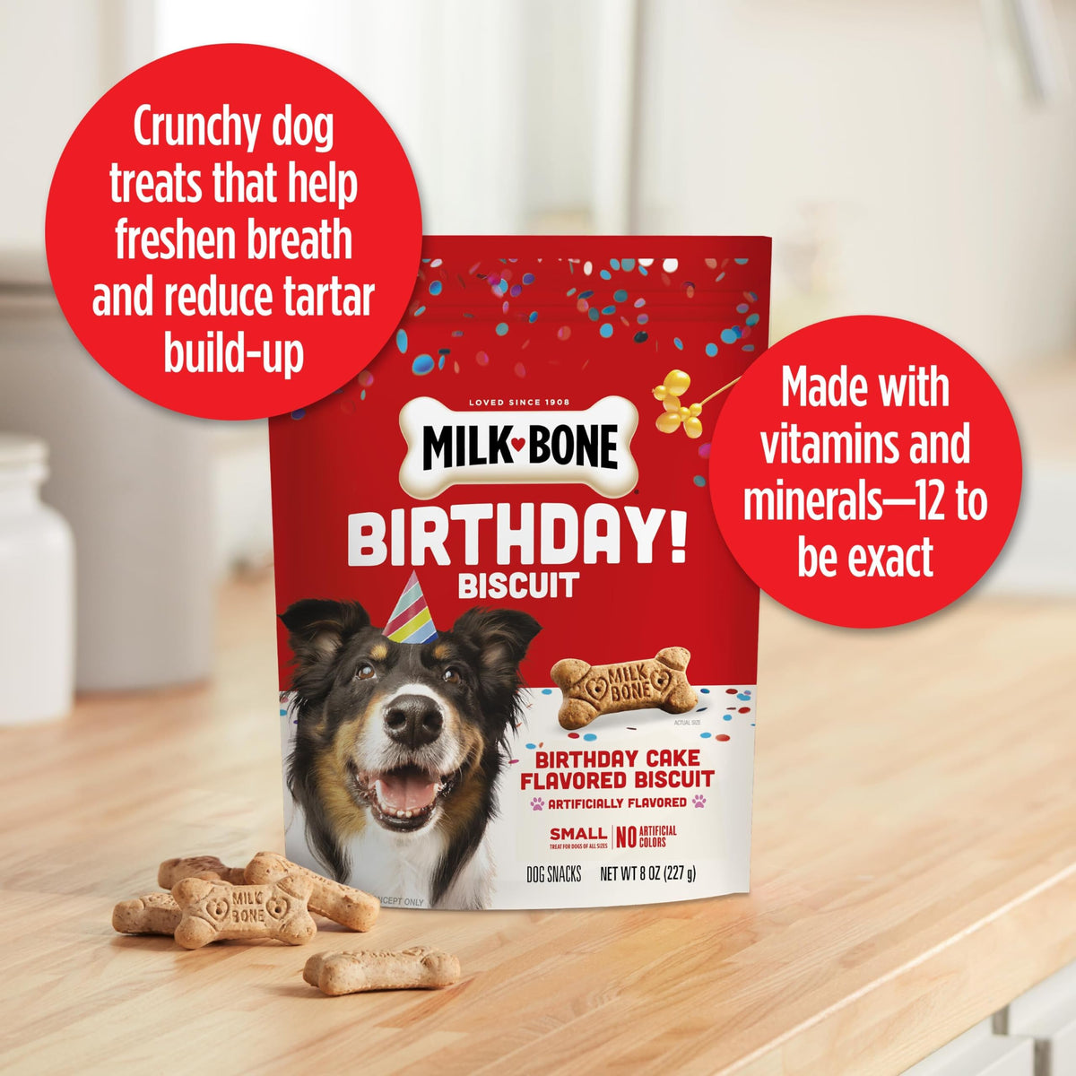 Birthday Cake Dog Treats 8 Oz G2190