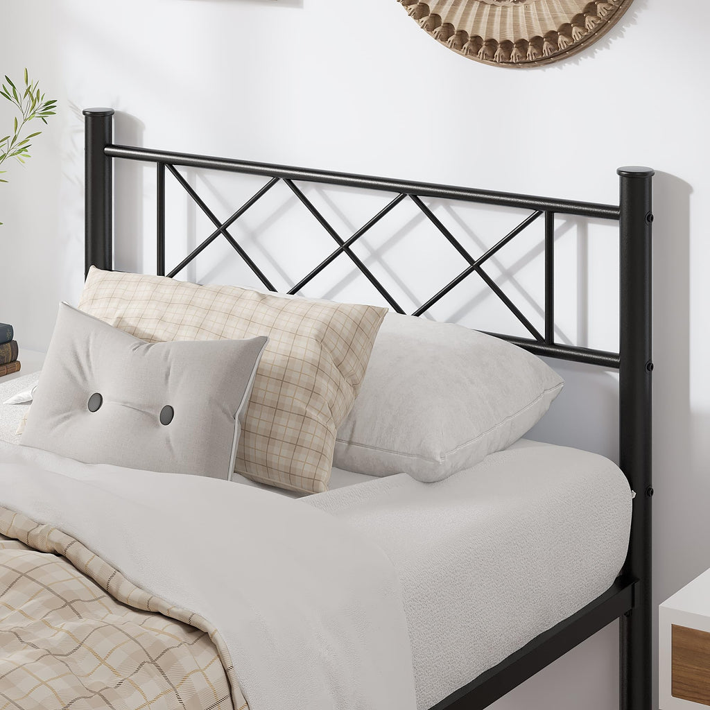 Twin Size Metal Bed Frame with Headboard O27013