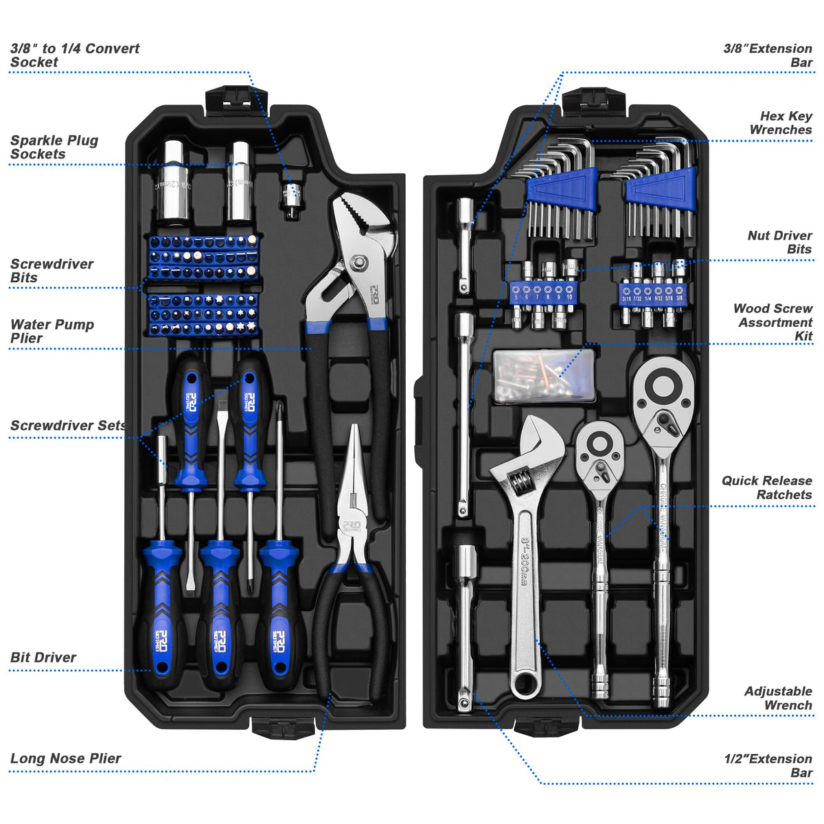 240-Piece Mechanics Tool Set Y61345