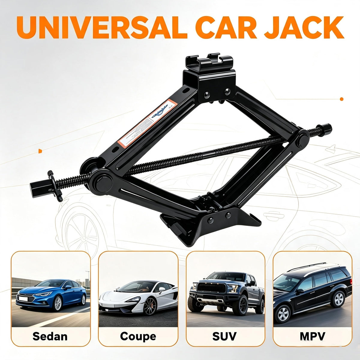 3 Ton Scissor Jack Kit with Storage Bag K93200