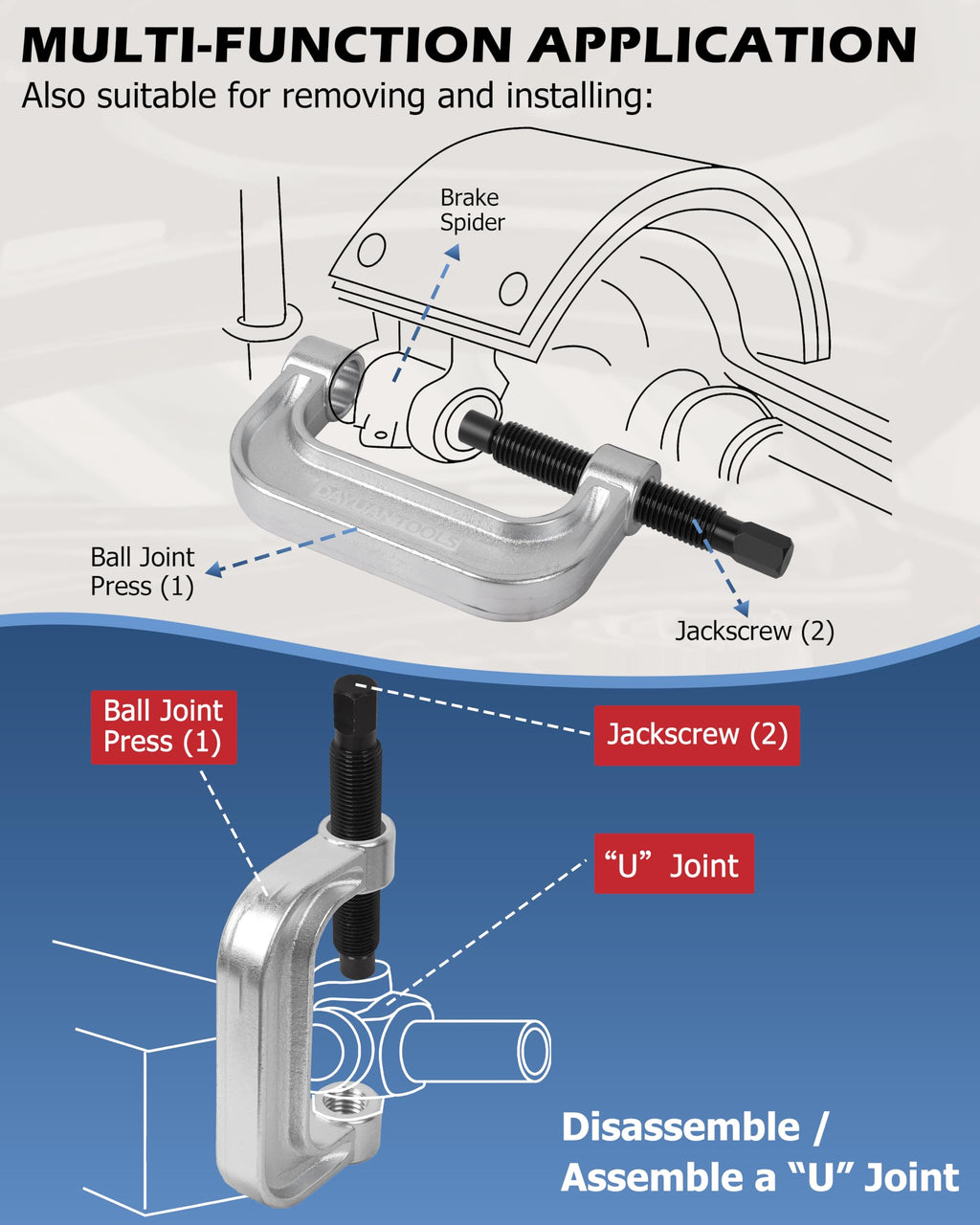 Ball Joint Press & U Joint Removal Tool Kit S8295