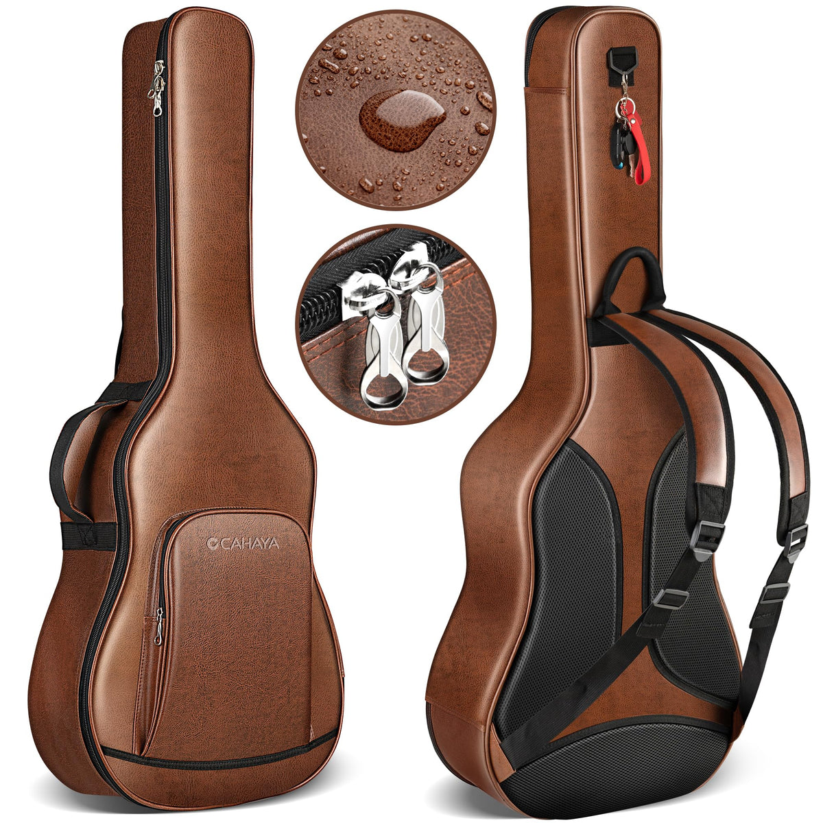 0.8in Thick Padding Waterproof Acoustic Guitar Case I7671
