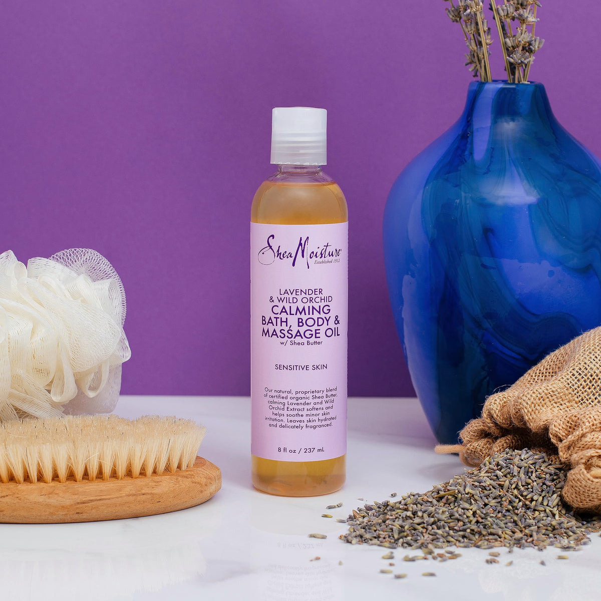 Lavender Wild Orchid Calming Bath Body Massage Oil 8 oz S155747