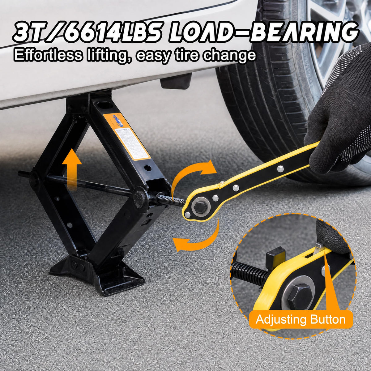 3 Ton Scissor Jack Kit with Storage Bag K93200
